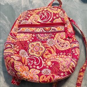 Vera Bradley Backpack- Retired pattern “Raspberry Fizz”